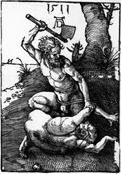 Caino che uccide Abele