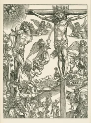 Crocifissione (Il grande calvario), 1496-00 circa (xilografia)