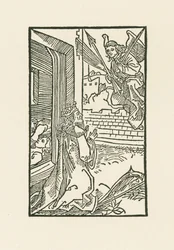 Davide in preghiera. Illustrazione del Diurnale s m chorum ecclesie Basilien. Stampato da Johann Bergmann, Basilea