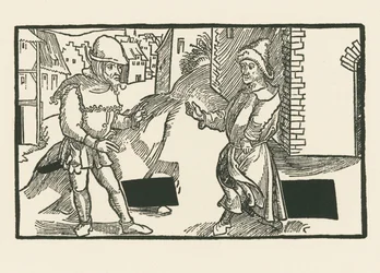 Demea e Micio, 1492-93 circa (xilografia)