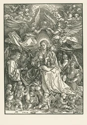 Maria Vergine incoronata da due Angeli