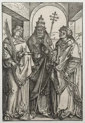 Santi Stefano, Sisto e Lorenzo, c.1504-05 (xilografia)