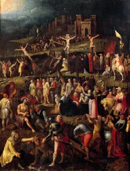Scene dalla Passione, da un disegno di Albrecht Durer, pittura fiamminga (XVI secolo)