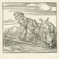 Il torneo tedesco, 1517-18 circa (xilografia)