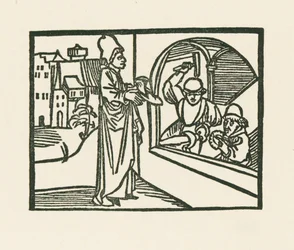 Il sacerdote che porta la sua scarpa all