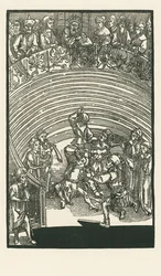 Il teatro, 1492-93 circa (xilografia)