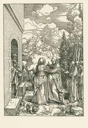 La Visitazione - Santa Maria visita Santa Elisabetta, 1503-04 circa (xilografia)