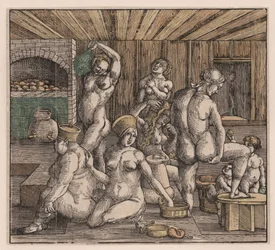 Il bagno delle donne, di Dürer, Albrecht (1471-1528)