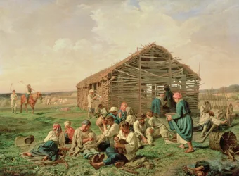 Riposo durante la fienagione, 1861