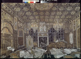Decorazione preparatoria per la pièce "Otello" di William Shakespeare