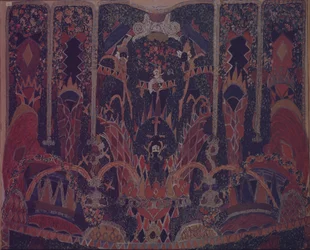Progetto di sipario per la commedia teatrale Il Mascherato di M. Lermontov, 1917
