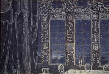 Scenografia per il dramma Don Giovanni di J.-B. Molière, 1910