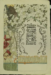 Programma teatrale per la pièce teatrale Faust, 1902