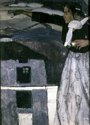 Donna in grigio