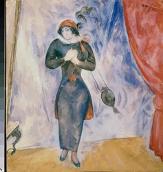 Bialystok (Polonia). Sul palco. Opera di Alexander Vasilyevich Shevchenko, acquerello su carta