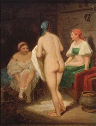 Nel bagno turco, fine anni 1820