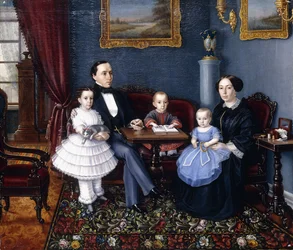 Ritratto di una giovane famiglia, 1855