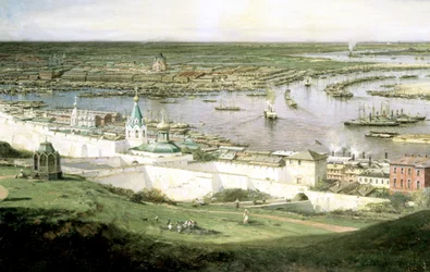 Veduta di Nizhny Novgorod