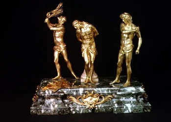 Flagellazione di Cristo, metà del XVII secolo (bronzo dorato)