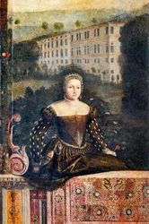 Ritratto di una nobildonna (dettaglio)
