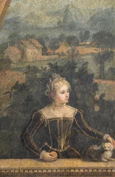 Ritratto di una nobildonna (dettaglio)