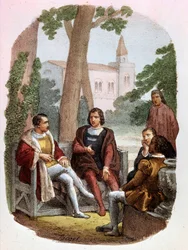 Fabrizio Colonna e Cosimo Rucellai discutono l