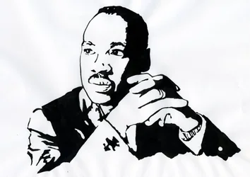 Ritratto del pastore Martin Luther King Illustrazione