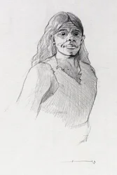 Ritratto di un pirata o busto di un marinaio