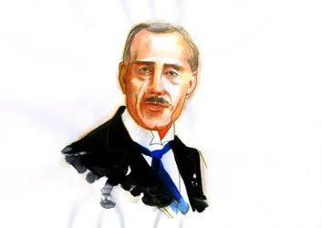 Ritratto del fisico francese Maurice de Broglie (1875-1960)