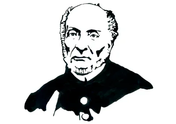 Rappresentazione di Victor Schoelcher (1804-1893), politico francese e massone, noto per aver guidato il decreto di abolizione definitiva della schiavitù in Francia (Ritratto dello scrittore abolizionista francese Victor Schoelcher), illustrazione di