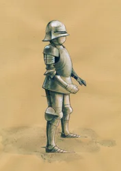 Armatura del soldato Illustrazione di Alessandro Lonati