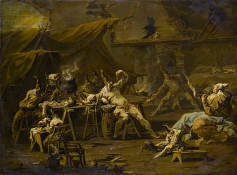 La Cena di Pulcinella e Colombina, c.1725-1730