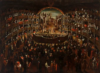 Il Teatro, con una scena dell