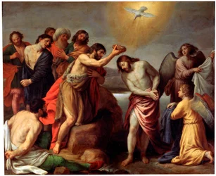 Il Battesimo di Cristo, fine XVI o XVII secolo