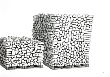 Pallet di legna da ardere