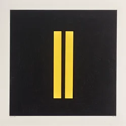 Colonne gialle su nero