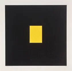 Rettangolo giallo su nero, 2021