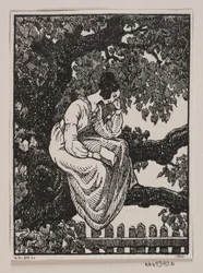 Danese:  Vignetta per "Posthuset i Hirschholm" di H. Hertz