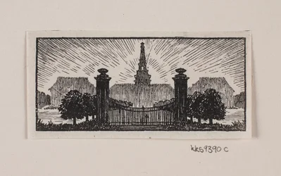 Danese:  Vignetta per "Posthuset i Hirschholm" di H. Hertz