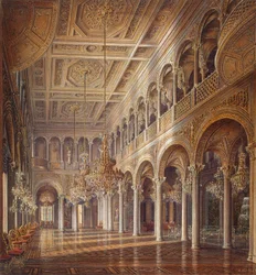 Interni del Piccolo Ermitage, La Sala del Padiglione, metà del XIX secolo