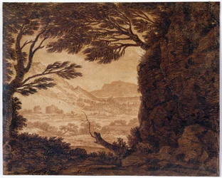 Paesaggio classico, metà XVIII secolo