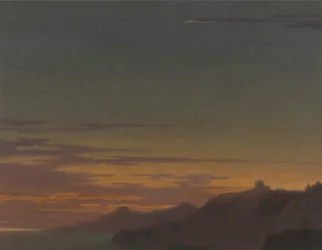 Fine del giorno: tramonto sulla costa