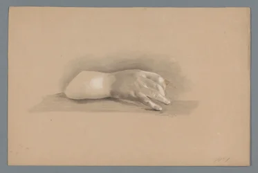 Modello in gesso di una mano