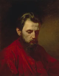 Ritratto del pittore Vyacheslav Grigoryevich Schwarz 1838-1869, 1870