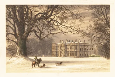 Howsham Hall, Yorkshire, Inghilterra (incisione)
