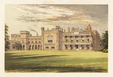 Knowsley Hall, Lancashire, Inghilterra, 1880