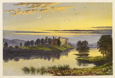 Paesaggio del Loch scozzese: Linlithgow Loch