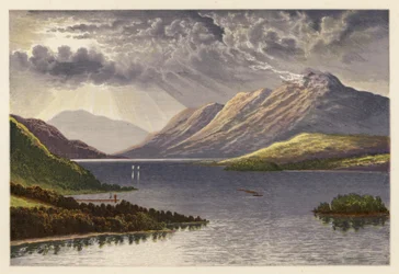 Paesaggio del Loch scozzese: Loch Lomond