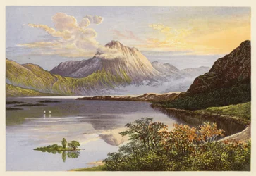 Paesaggio del Loch scozzese: Loch Maree