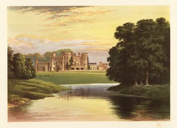 Castello di Sundorne, Shropshire, Inghilterra (incisione)